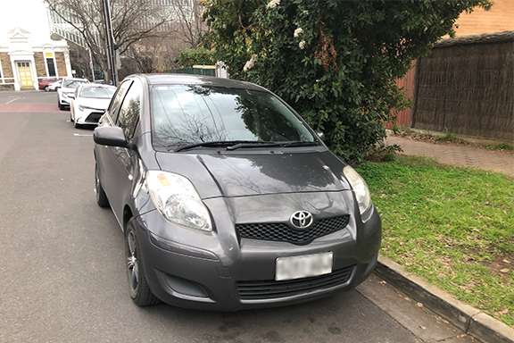 Example of parking for longer than indicated